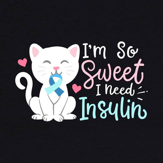 Diabetes Awareness Cat Insulin by KAWAIITEE